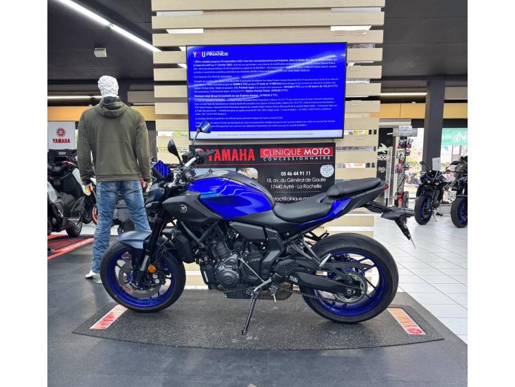 YAMAHA MT07 A2 2025 GARANTIE 2030